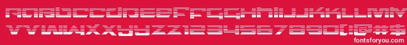 northstargrad Font – White Fonts on Red Background