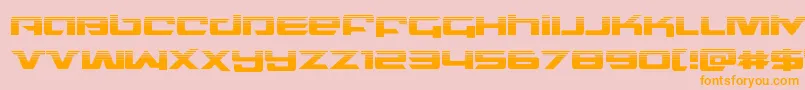 northstarhalf Font – Orange Fonts on Pink Background