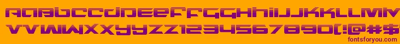 northstarhalf Font – Purple Fonts on Orange Background