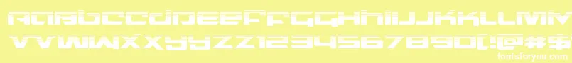 northstarhalf Font – White Fonts on Yellow Background