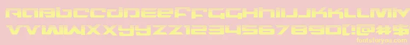 northstarhalf Font – Yellow Fonts on Pink Background