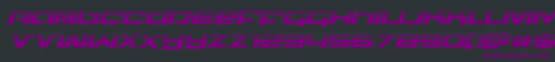 northstarhalfital Font – Purple Fonts on Black Background