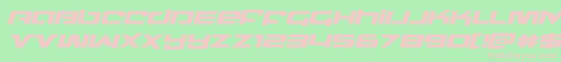 northstarital Font – Pink Fonts on Green Background