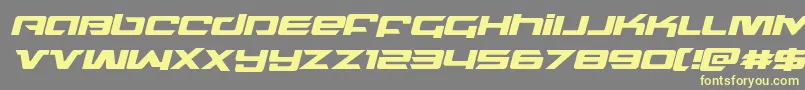 northstarital Font – Yellow Fonts on Gray Background
