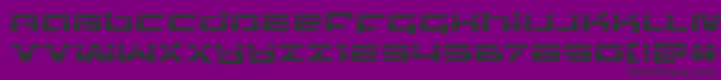 northstarlaser Font – Black Fonts on Purple Background