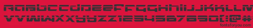 northstarlaser Font – Black Fonts on Red Background