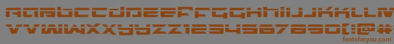 northstarlaser Font – Brown Fonts on Gray Background