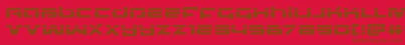 northstarlaser Font – Brown Fonts on Red Background