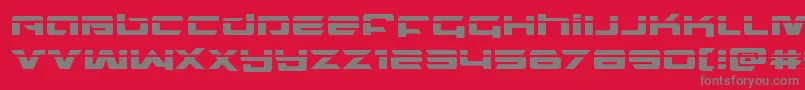 northstarlaser Font – Gray Fonts on Red Background