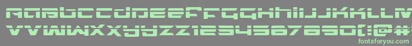 Шрифт northstarlaser – зелёные шрифты на сером фоне