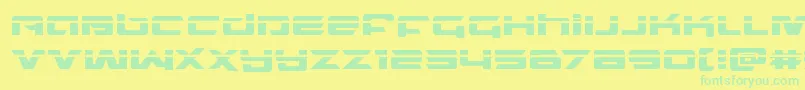 northstarlaser Font – Green Fonts on Yellow Background