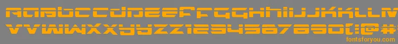 northstarlaser Font – Orange Fonts on Gray Background