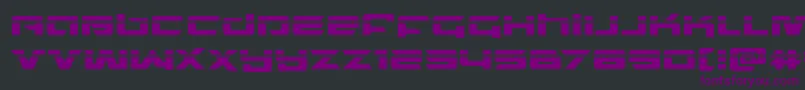 northstarlaser-Schriftart – Violette Schriften auf schwarzem Hintergrund