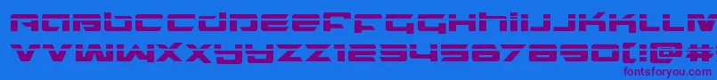 Шрифт northstarlaser – фиолетовые шрифты на синем фоне