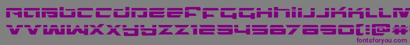 Police northstarlaser – polices violettes sur fond gris