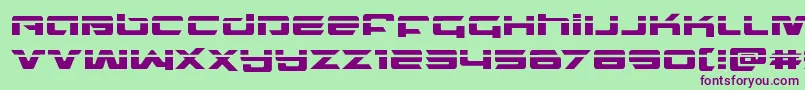 northstarlaser Font – Purple Fonts on Green Background