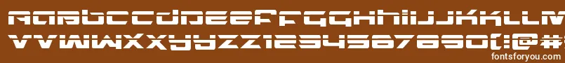 northstarlaser Font – White Fonts on Brown Background