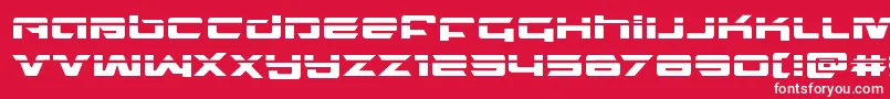 northstarlaser Font – White Fonts on Red Background