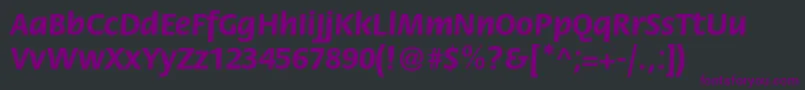 FlorabttBold Font – Purple Fonts on Black Background