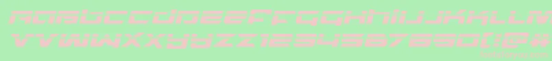 northstarlaserital Font – Pink Fonts on Green Background