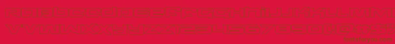 northstarout Font – Brown Fonts on Red Background