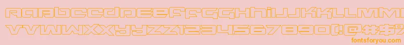 northstarout Font – Orange Fonts on Pink Background