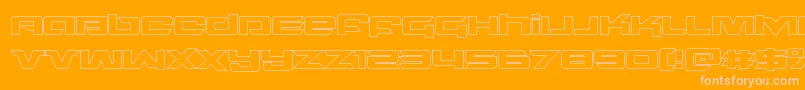 northstarout Font – Pink Fonts on Orange Background