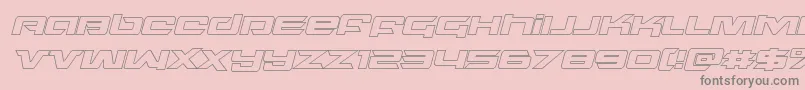 Шрифт northstaroutital – серые шрифты на розовом фоне