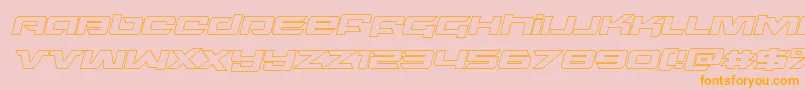 northstaroutital Font – Orange Fonts on Pink Background