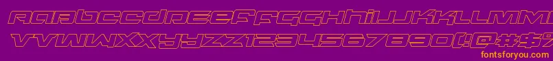 northstaroutital Font – Orange Fonts on Purple Background