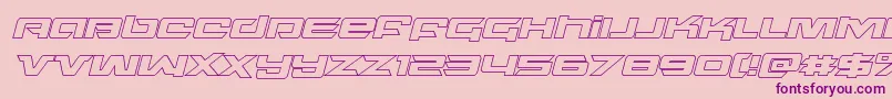 northstaroutital Font – Purple Fonts on Pink Background