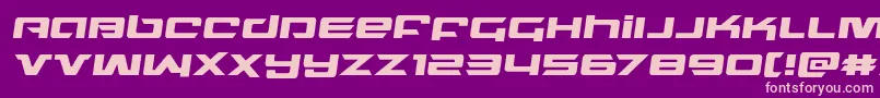 northstarsemital Font – Pink Fonts on Purple Background
