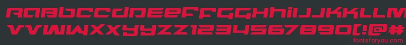 northstarsemital Font – Red Fonts on Black Background