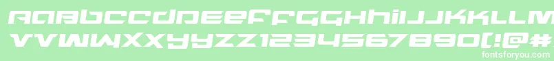 northstarsemital Font – White Fonts on Green Background