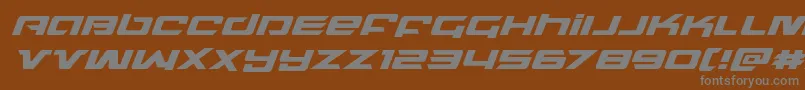 northstarsuperital Font – Gray Fonts on Brown Background