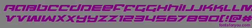 northstarsuperital Font – Purple Fonts on Gray Background