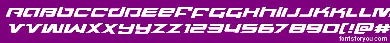 northstarsuperital Font – White Fonts on Purple Background