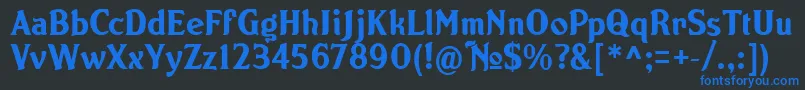NORTON   Font – Blue Fonts on Black Background