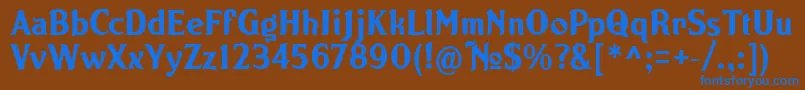 NORTON   Font – Blue Fonts on Brown Background