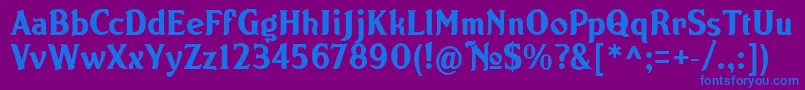 NORTON   Font – Blue Fonts on Purple Background