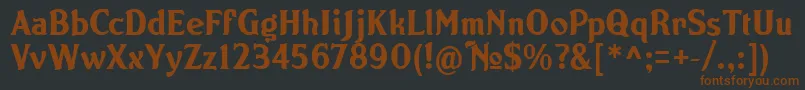 NORTON   Font – Brown Fonts on Black Background