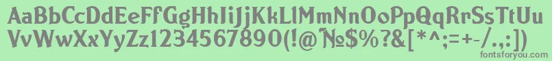 NORTON   Font – Gray Fonts on Green Background