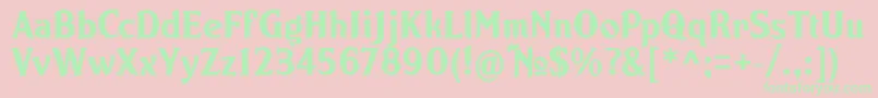 NORTON   Font – Green Fonts on Pink Background