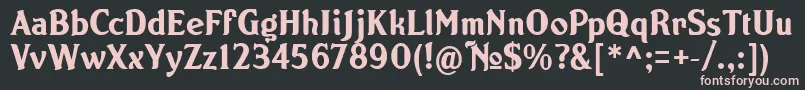 NORTON   Font – Pink Fonts on Black Background