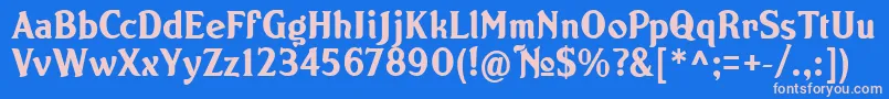 NORTON   Font – Pink Fonts on Blue Background