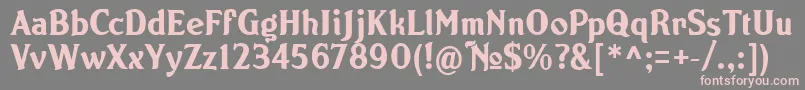 NORTON   Font – Pink Fonts on Gray Background