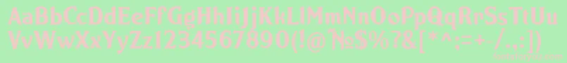 NORTON   Font – Pink Fonts on Green Background