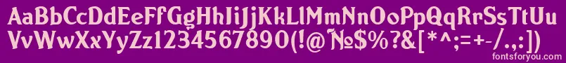 NORTON   Font – Pink Fonts on Purple Background