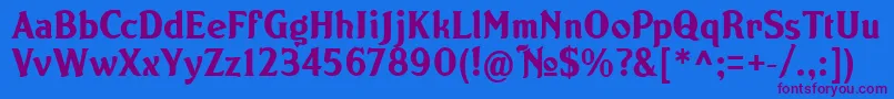 NORTON   Font – Purple Fonts on Blue Background