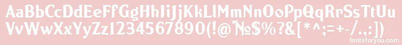 NORTON   Font – White Fonts on Pink Background